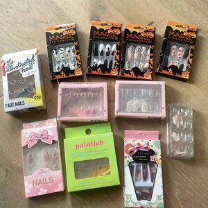 Press on Nails Mixed Lot! Different Styles and Shapes Some BNIB!